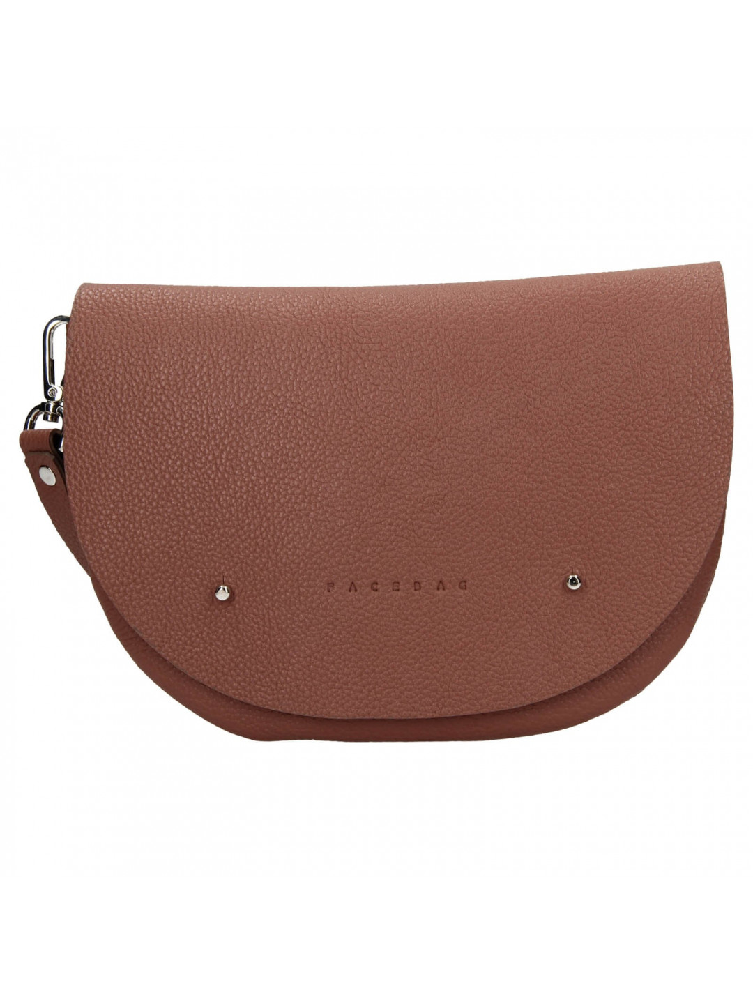 Trendy dámská kožená ledvinka Facebag Alena – hnědá